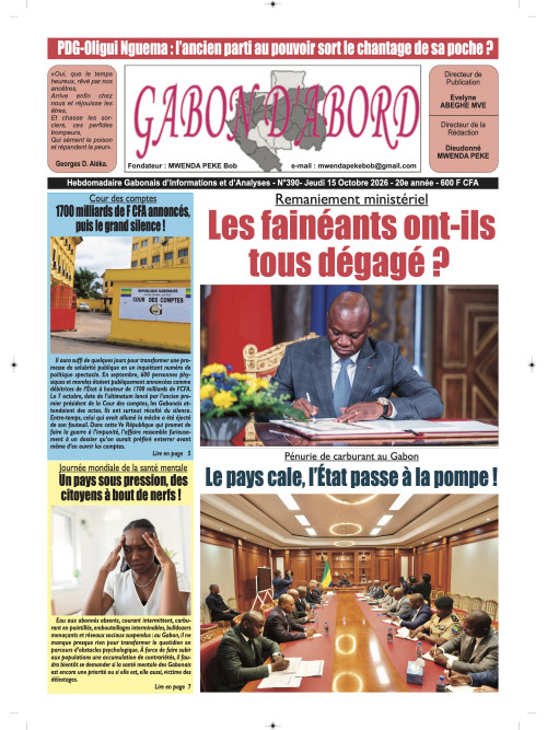 Gabon d'abord 15/10/2026