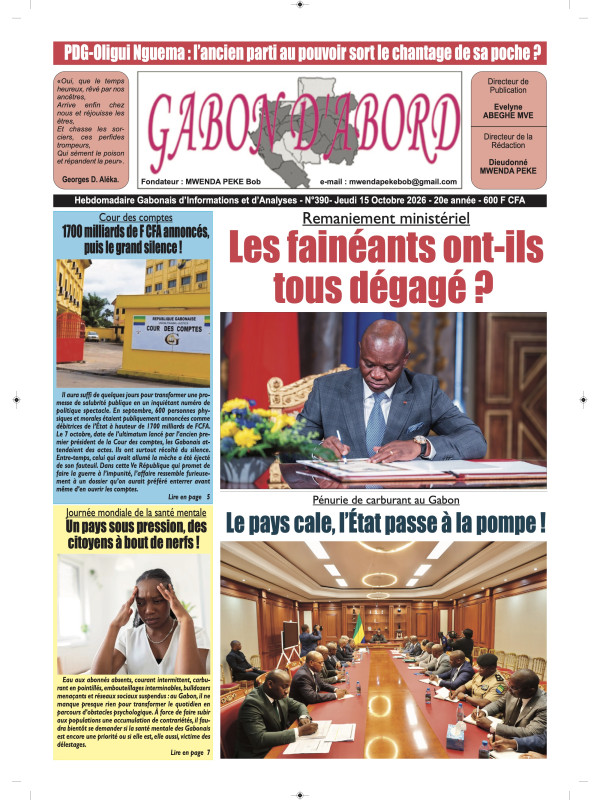 Gabon d'abord 15/10/2026