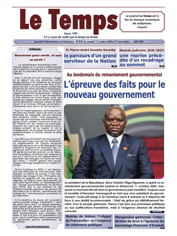 Le Temps 17/10/2026