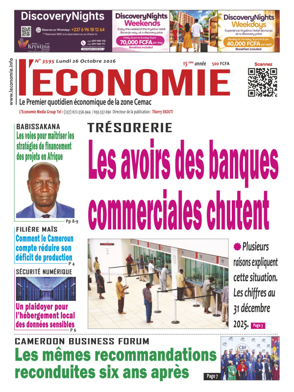 Le quotidien de l'economie 26/10/2026