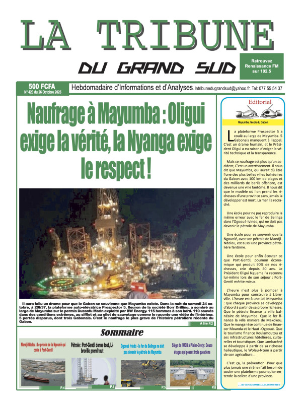La Tribune du Grand Sud 26/10/2026
