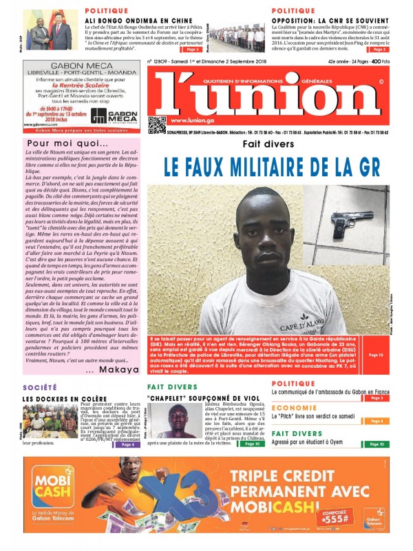 L'Union 01/09/2018