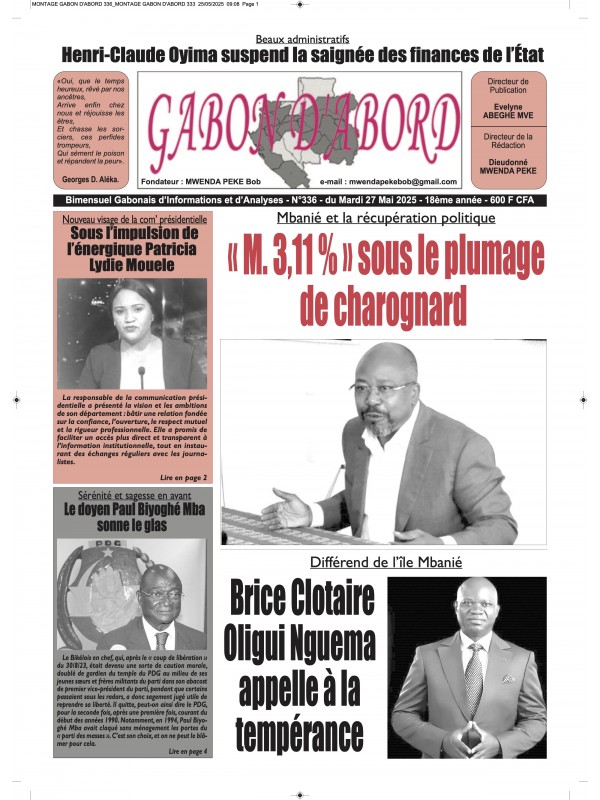 Gabon d'abord 27/05/2025